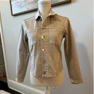 L'Agence Janelle Denim Jacket (Biscuit)